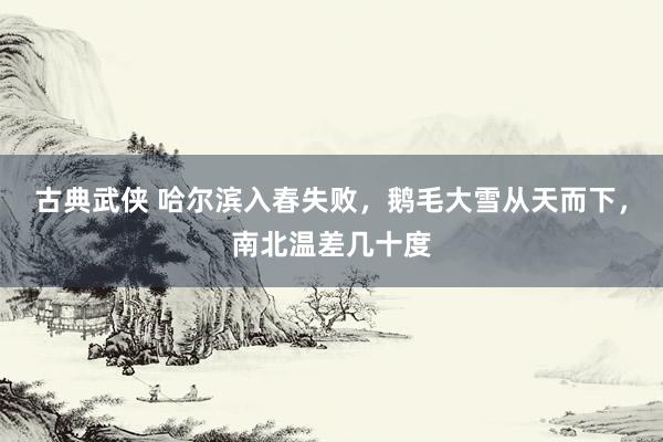 古典武侠 哈尔滨入春失败，鹅毛大雪从天而下，南北温差几十度