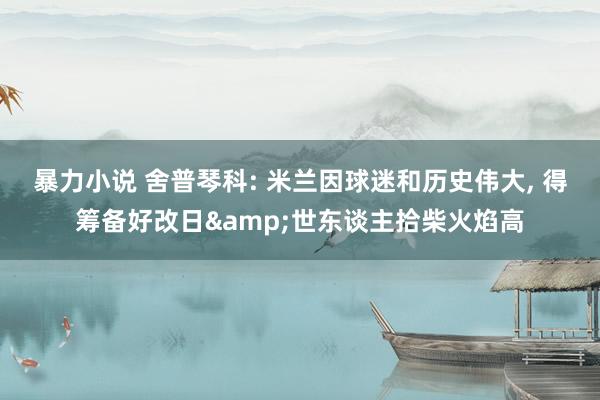 暴力小说 舍普琴科: 米兰因球迷和历史伟大, 得筹备好改日&世东谈主拾柴火焰高